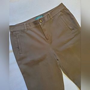 Women's straight leg green dress pants